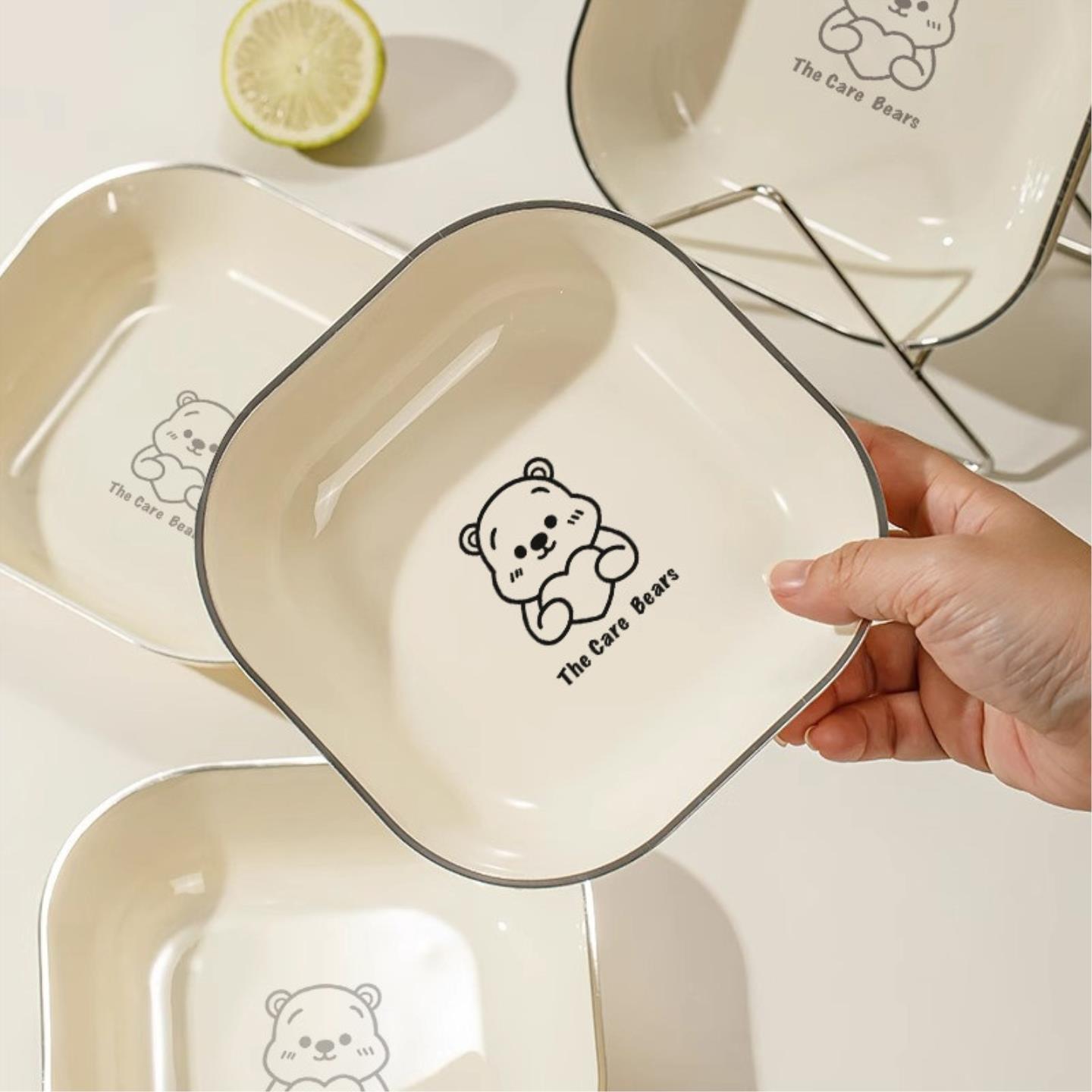 家用吐骨碟高端吐骨头盘碟2026桌面上新款高档食品级餐桌垃圾渣盘