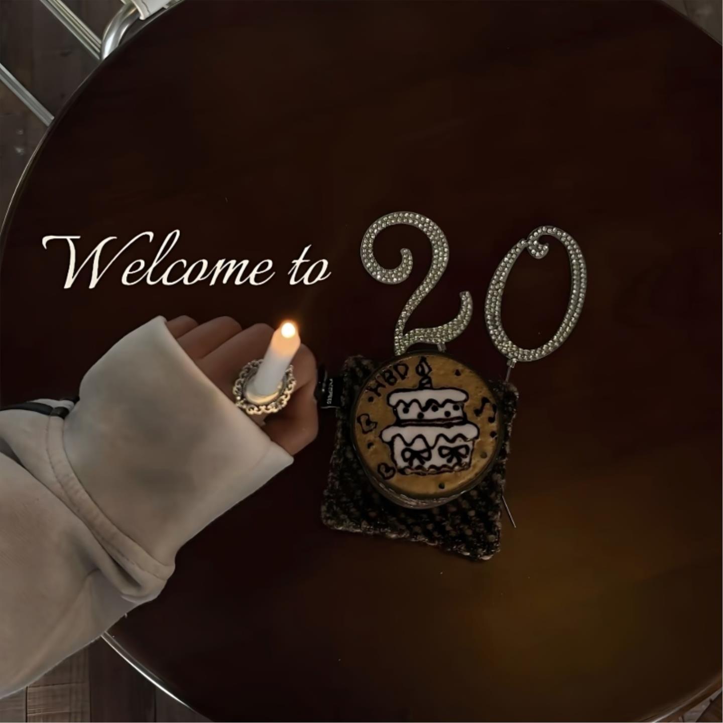 创意钻石数字蜡烛2026新款生日蛋糕装饰甜品台摆件蜡烛戒指送朋友