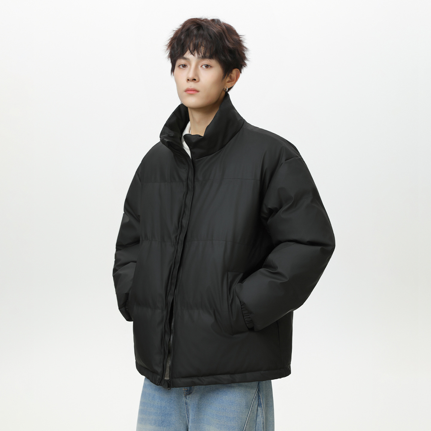 美式复古短款加厚棉服