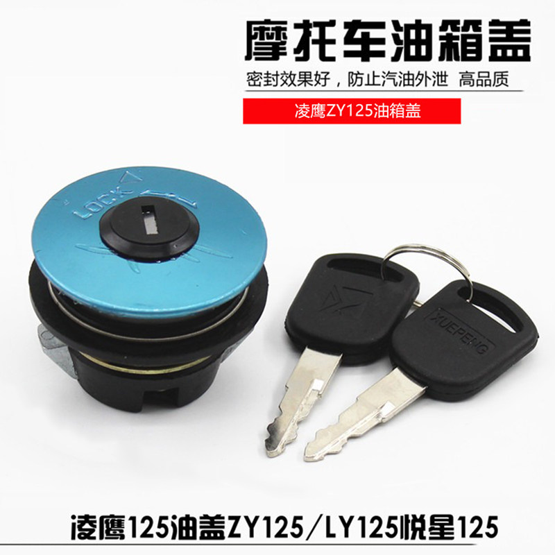 踏板摩托车凌鹰ZY125油箱盖锁悦星飞鹰油箱锁头通用配件图片