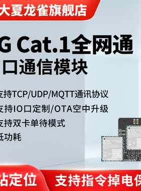 大夏龙雀4G模块CAT1中移ML307C物联网通信GPS北斗定位dtu CT12