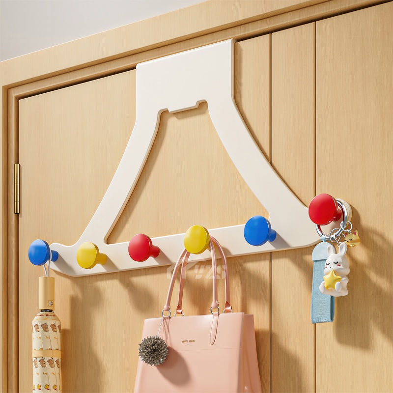 门后挂钩免打孔门上挂衣架墙上衣架卧室门壁挂神器包包收纳置物架