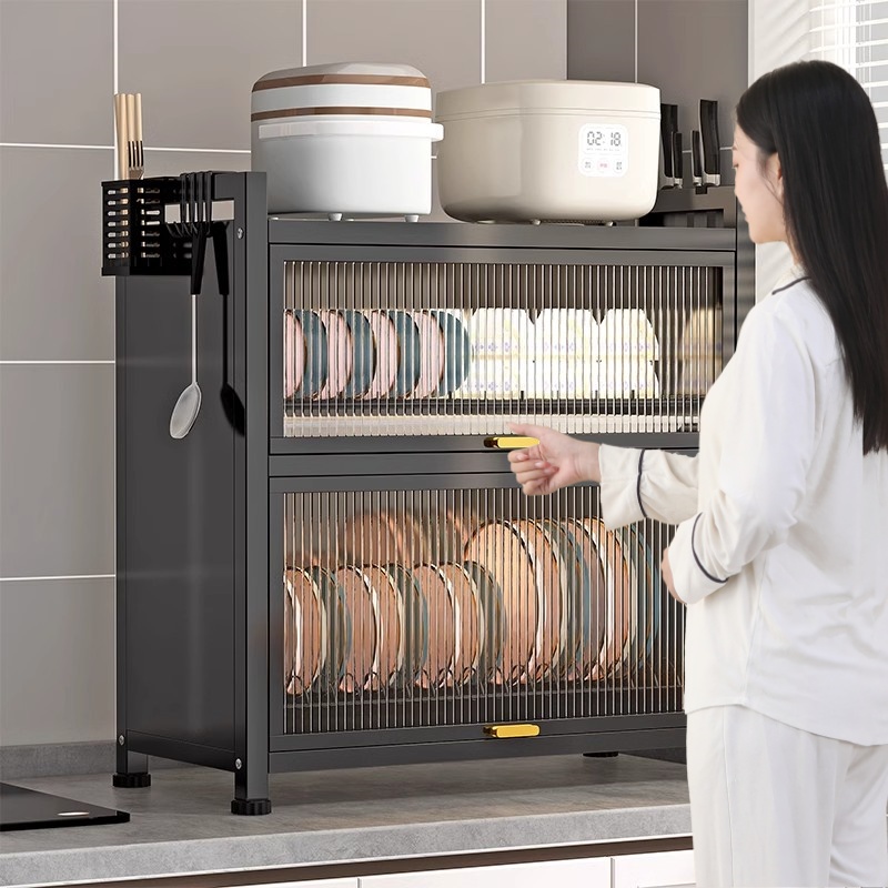 厨房多功能置物架子多层台置式碗盘沥水架碗架家用碗柜碗筷收纳盒