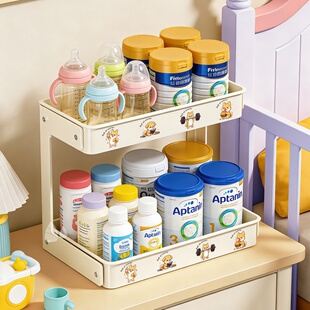 奶瓶置物架桌面婴儿用品奶粉水杯餐具沥水架宝宝喂养台辅食收纳盒