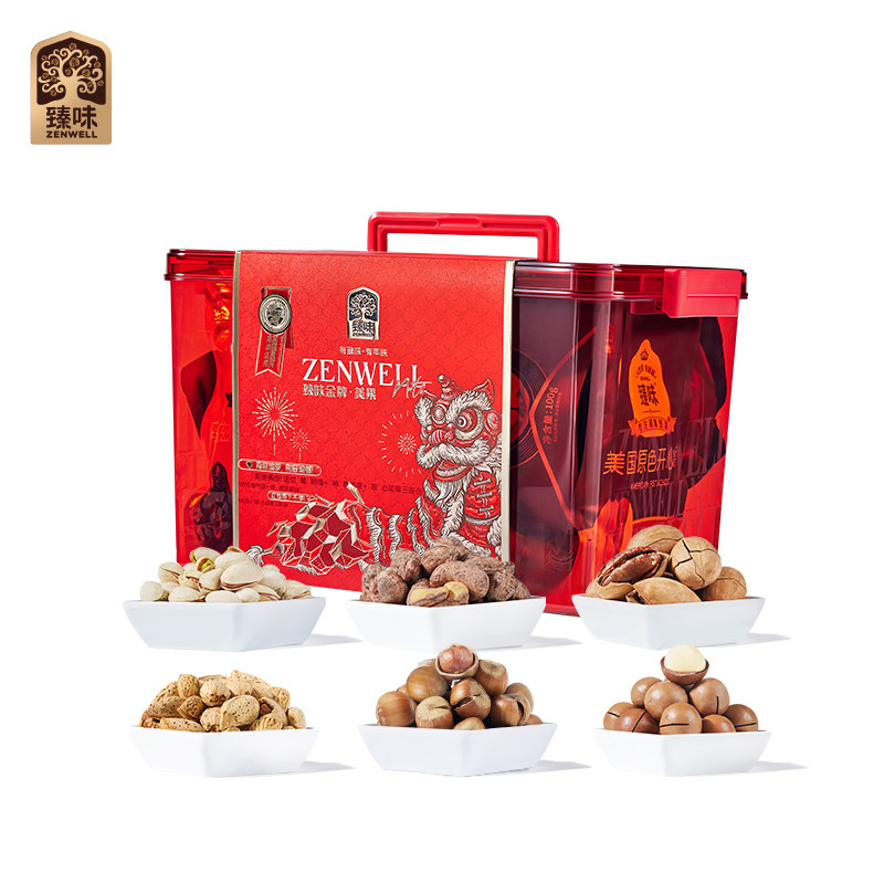 臻味美果坚果礼盒多种干果混合装春节年货元旦商务企业定制送礼品,零食/坚果/特产,坚果礼盒,淘宝优惠券,粉丝福利购,淘宝优惠卷