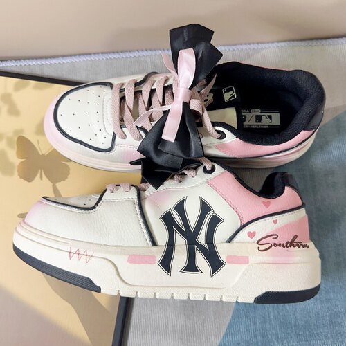 定制球鞋 MLB Chunky Liner 爱你四季 可爱 低帮 板鞋 男女同款
