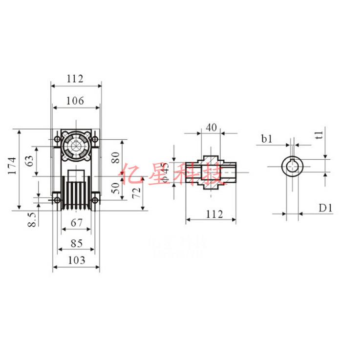 130涡轮蜗杆减速步进电机 130步进电机 大扭矩 500N.M 减速比可选