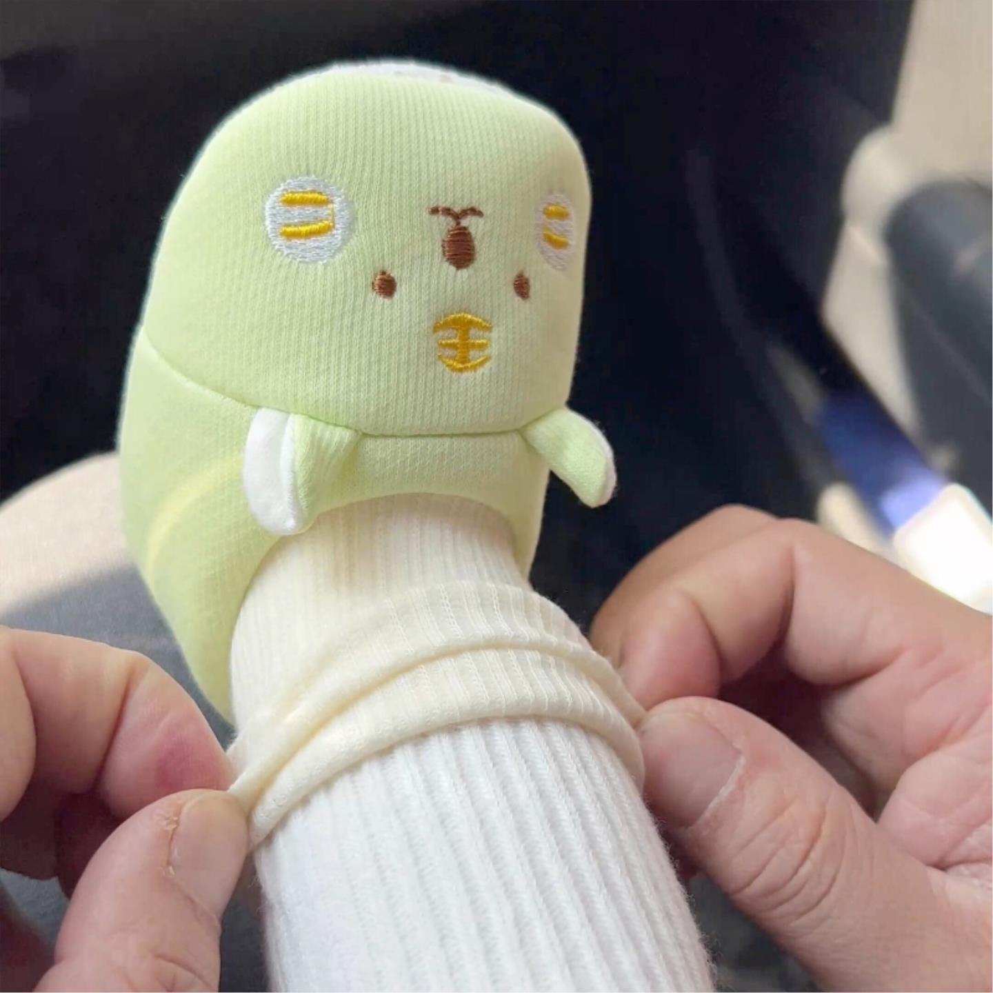 婴儿虎头袜鞋宝宝小月龄外出步前鞋春季保暖防滑一阶段地板软底鞋