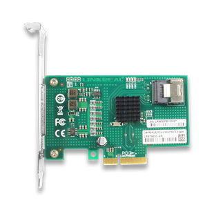 Linkreal SATA阵列卡 PCIeX4转4口固态HDD扩展卡 6Gb Marvell9230