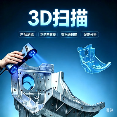 3D扫描微米抄数测绘正向逆向建模