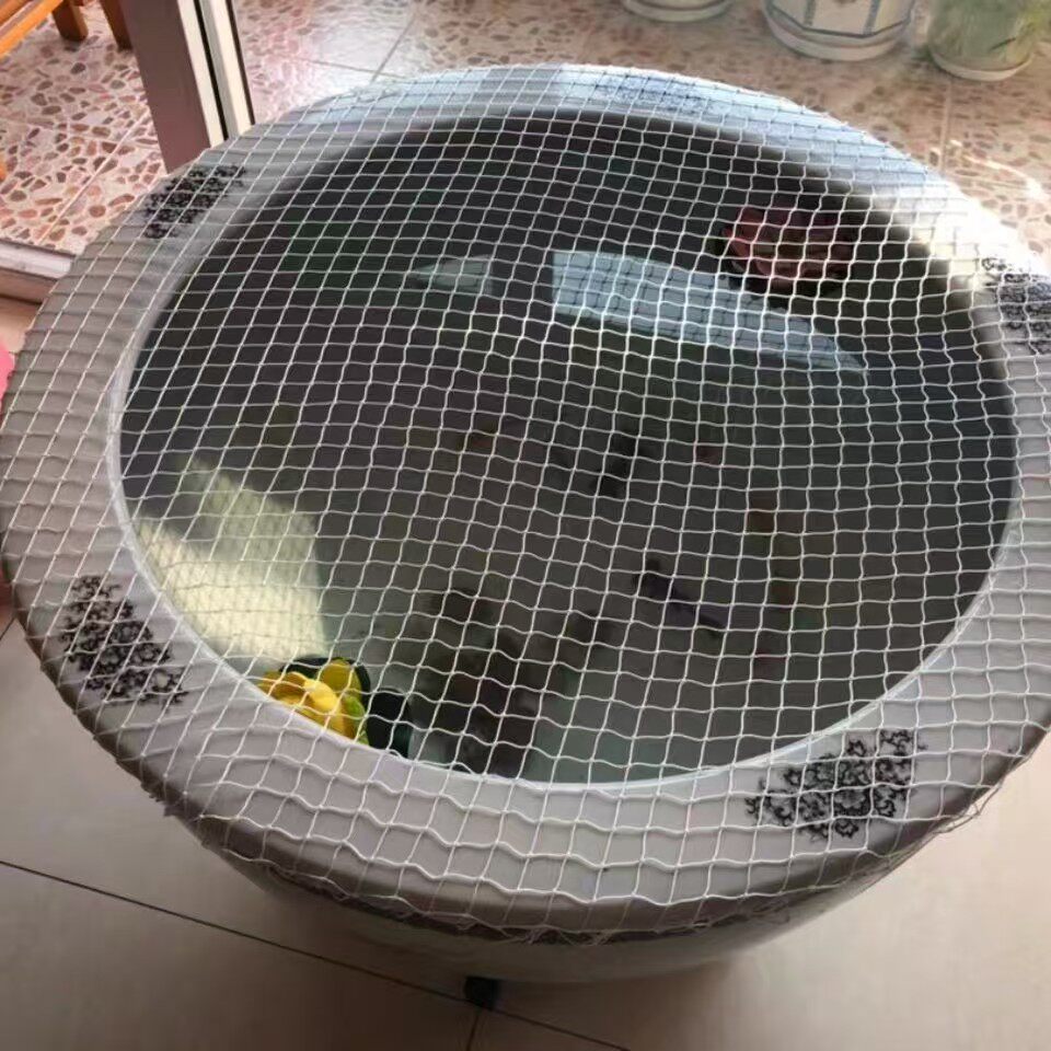 鱼池塑料箱网罩鱼缸圆形防跳网箱防逃网乌龟网防猫防鱼抓网落叶