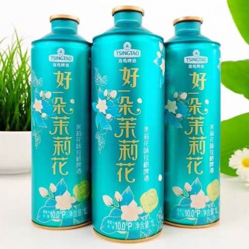 青岛啤酒好一朵茉莉花1LX6桶装