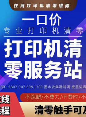 适用佳能TS6000 TS5000 MX478 IB4080 MG5780 MG4280远程清零服务