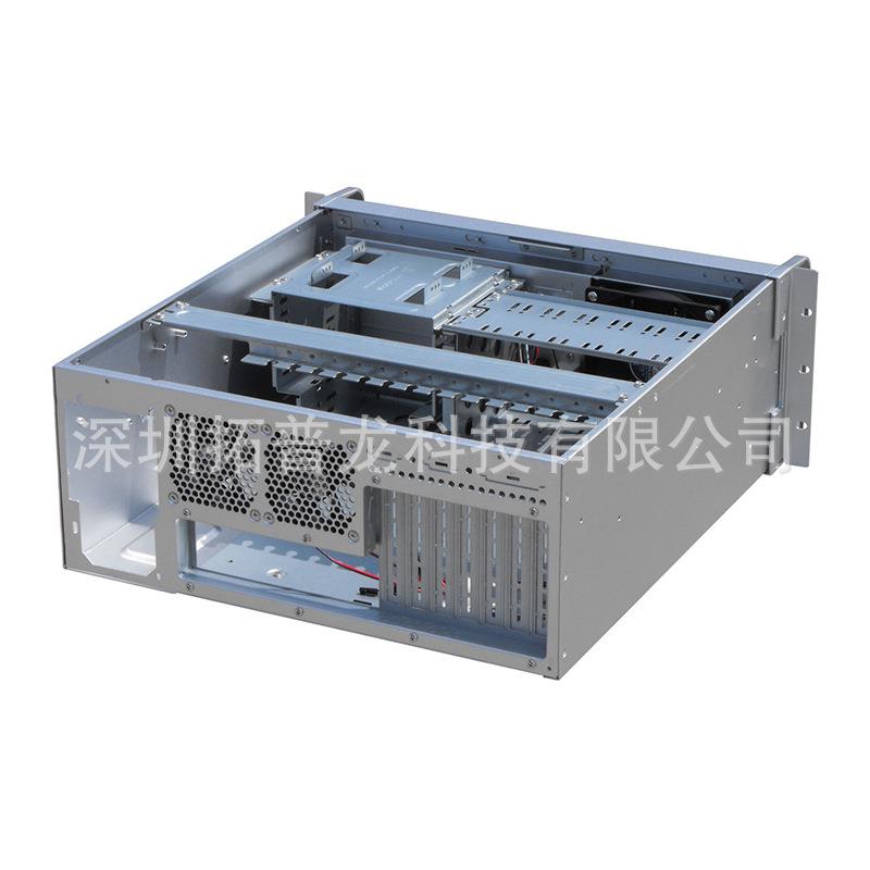 深圳工厂拓普龙4U工控机箱电脑主机箱TOP4508E银色耐指纹SGCC材质