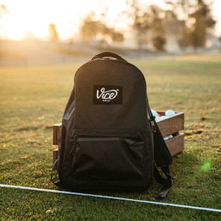代購 德國VICE Golf高爾夫Cache男女同款 黑色防水輕便雙肩背包 正品