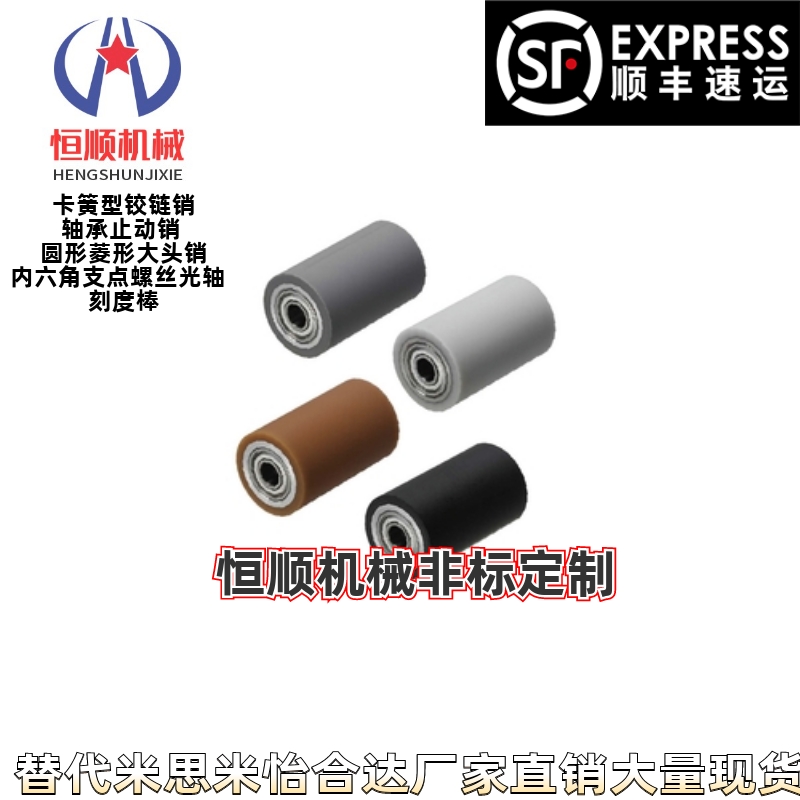 RORUS20/25/30/35A-15 20 25 30 4050带轴承型包胶滚轮