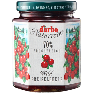 【新品】darbo德宝果蔓越莓果酱瓶装涂抹面包拌酸奶早餐奶茶烘焙