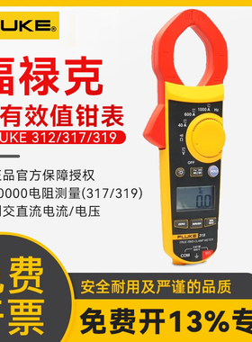 福禄克钳形表fluke319 fluke317万用表数字高精度交直流F317 F319