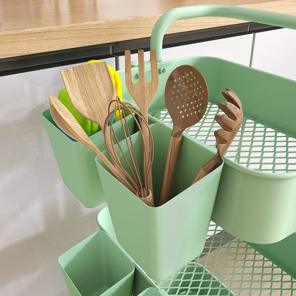 小推车挂桶挂钩收纳篮厨房宿舍卫生间卧室挂式收纳筐PP塑料收纳盒