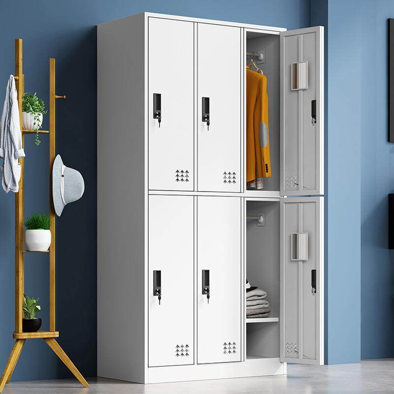 更衣柜员工宿舍更衣室铁皮柜钢制带锁储物柜健身房浴室存包柜鞋柜