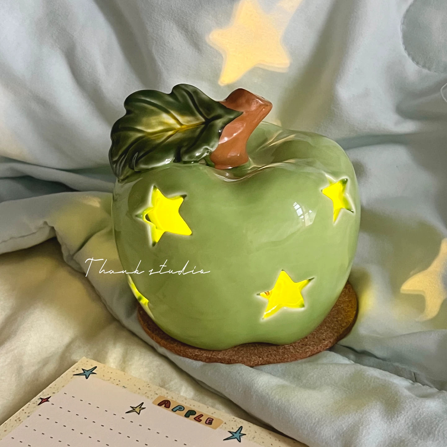 苹果星星小夜灯】创意氛围感灯送女生闺蜜生日摆件礼物伴手礼团建