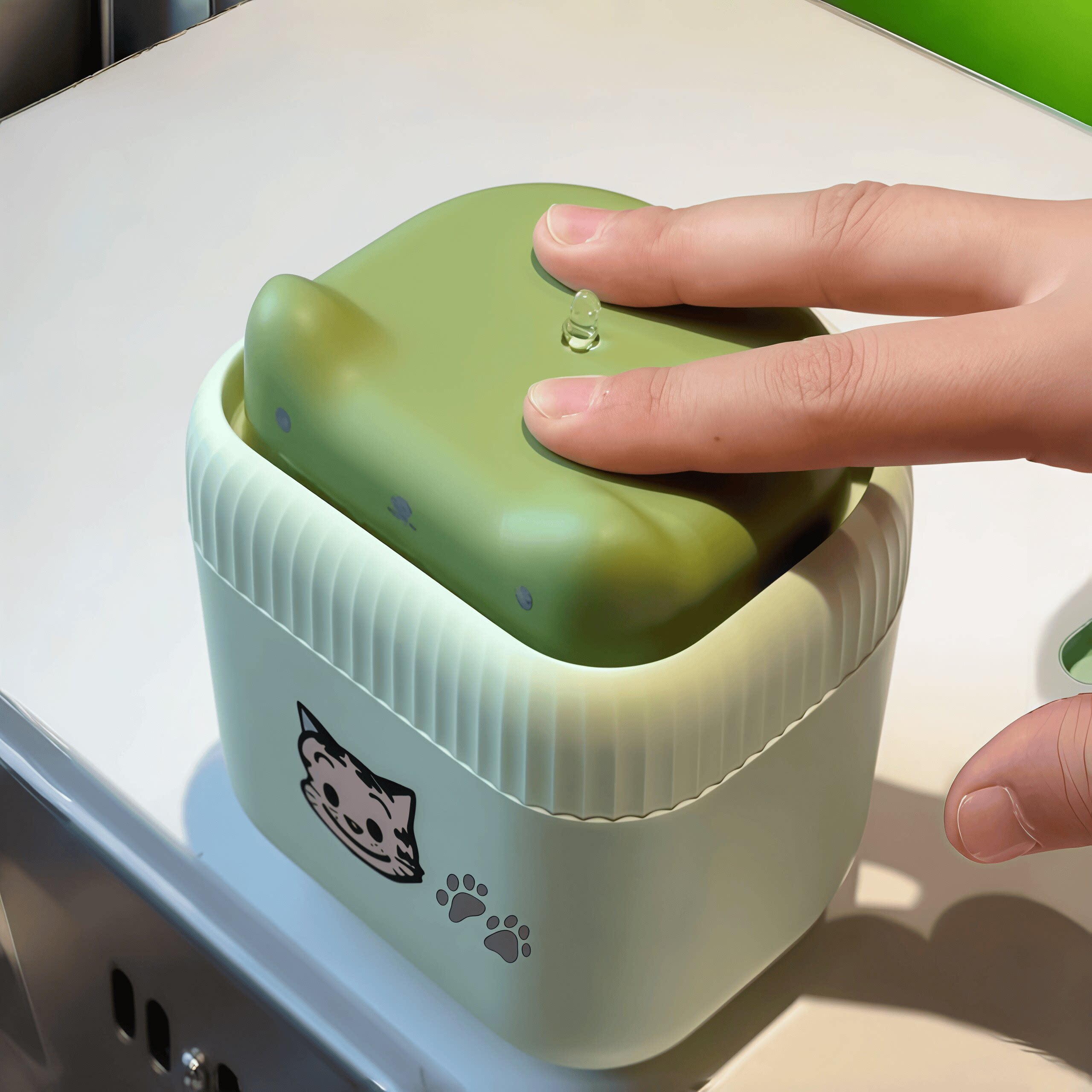 可爱洗洁精按压器分装瓶皂液器厨房水槽洗洁精神器出液器起泡器新