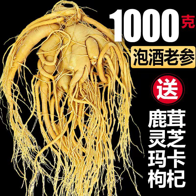 东北长白山人参正宗鲜人参泡酒吉林产地煲汤滋补药材产地发货批发