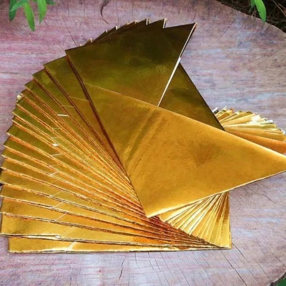 马蹄金纯手工叠的,供神佛专用官帽宝半成品厂家
