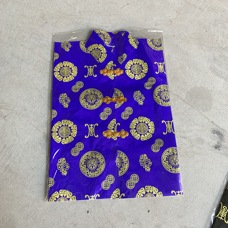 10手工纸扎男士纸衣服烧纸祭祀十一寒衣节纸衣裳发鞋袜帽子纸钱