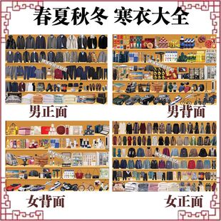 新款一整套天堂烧纸高档寒衣全套资生全套超市批发大张双面缘起图