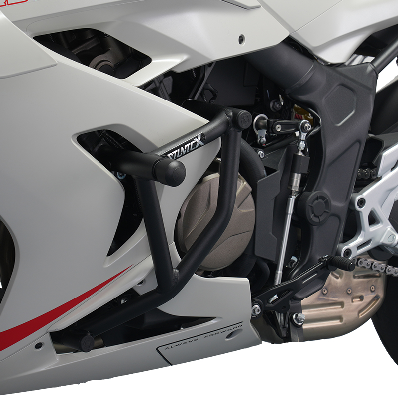 STUNTCX护杠适配钱江赛600RS赛800追600rs护杠机车保险司当克斯