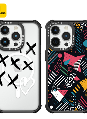 MOLAN CANO笑脸雏菊问号苹果iphone17磁吸手机壳16PROMAX/华为mate 70