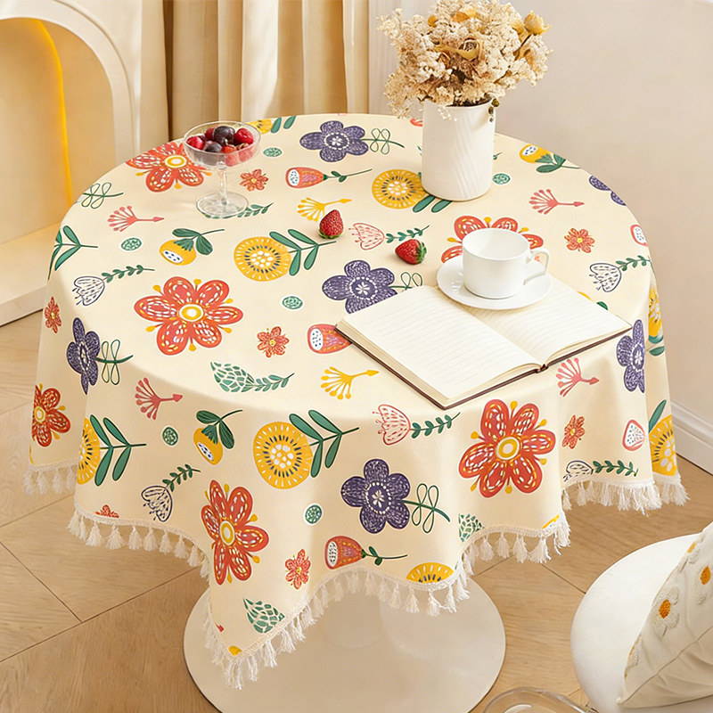 小清新布艺台布碎花桌布长方形小圆桌餐桌床头柜茶几沙发防尘盖布,居家布艺,桌布,淘宝优惠券,粉丝福利购,淘宝优惠卷