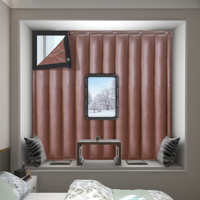 加厚防寒棉窗帘窗户隔音降噪防漏风密封挂帘挡风保暖防风隔断门帘