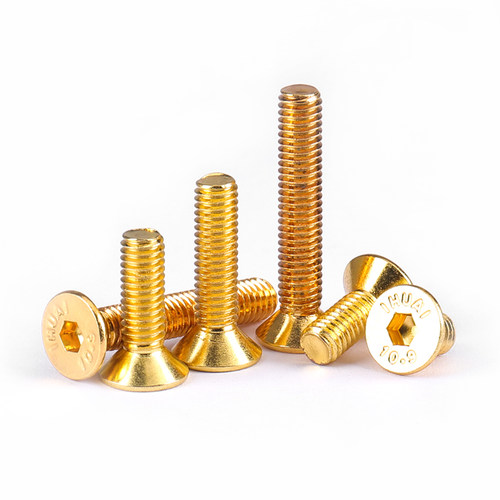 土豪金镀钛金沉头内六角螺钉