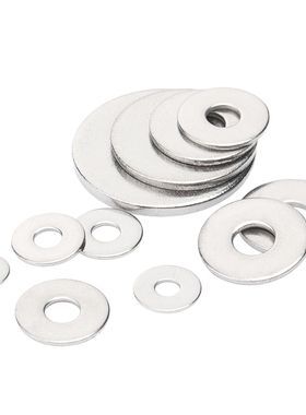 304不锈钢平垫片垫圈加大加厚螺栓介子非标圆垫圈M2M3M4M5M6M8M64