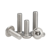 201 304不锈钢圆头带垫螺丝PWM十字带介子螺钉M1.4M2M2.5M3M4M5M6