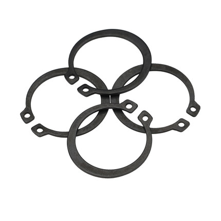 A型轴用卡簧发黑色轴卡弹性卡环挡圈葫芦轴承C形外卡黄垫圈GB894