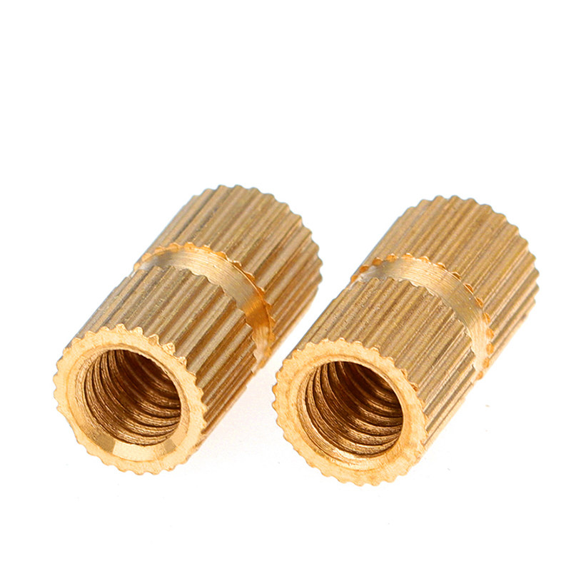 工字铜滚花螺母王字帽注塑