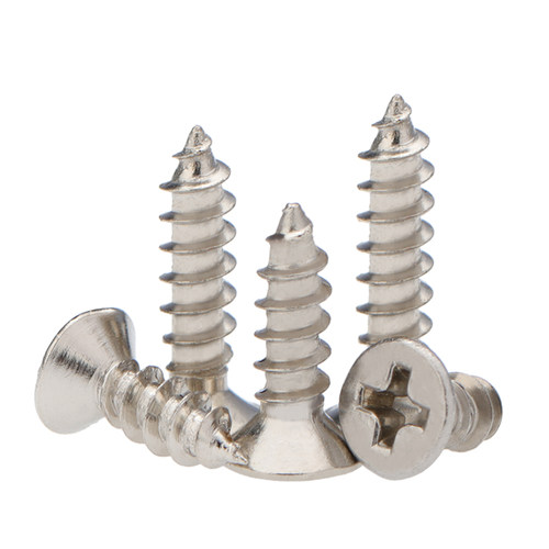 镀镍KA十字平头沉头自攻螺丝钉