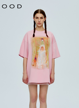 310MOOD 春夏艺术家限定胶囊系列女士印花宽松短袖T恤原创设计师