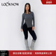 madeinormal设计师品牌LOOKNOW春夏新款 黑灰logo紧身打底长裤 女