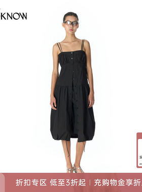 LCDC X LOOKNOW设计师品牌春季新款无袖连衣裙女