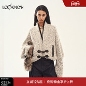 WELL LOOKNOW2025年秋季 MEDIUM 新款 落肩宽松羊毛外套女