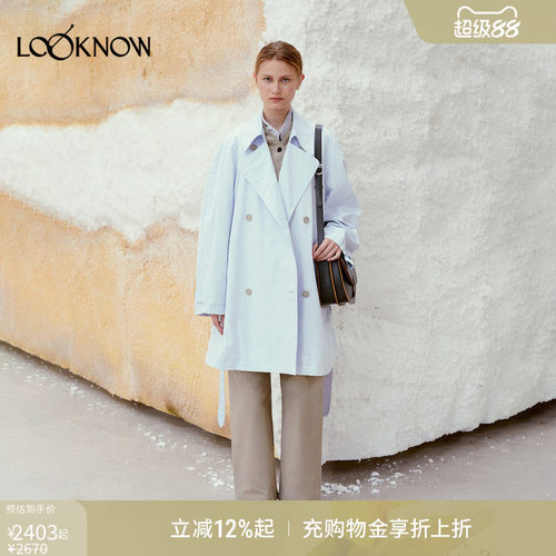 low classic LOOKNOW26春季新品多色系扣风衣