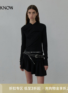 LCDC X LOOKNOW设计师品牌2025年秋季新款连帽长袖连衣裙女