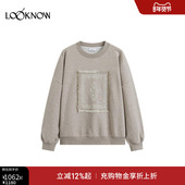 ICE 流苏刺绣圆领卫衣女 LOOKNOW2026春夏新款 DUST