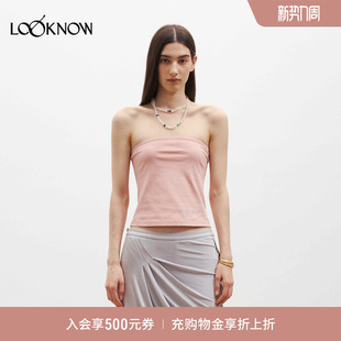 肤感印花抹胸 LOOKNOW26春夏新品 medium well