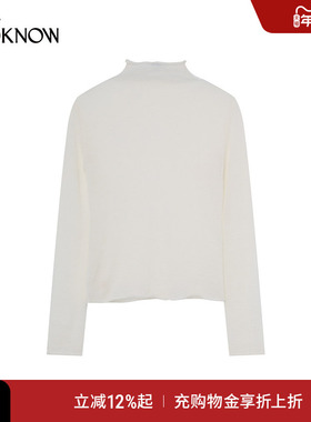 nume X LOOKNOW设计师品牌2025年秋季新款马海毛高领长袖毛衣女