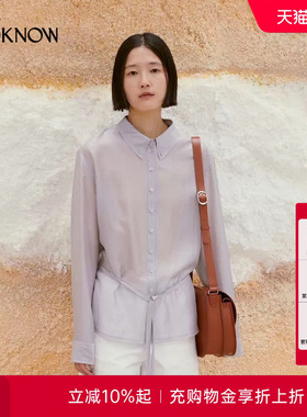 low classic LOOKNOW26春季新品多色系带衬衫